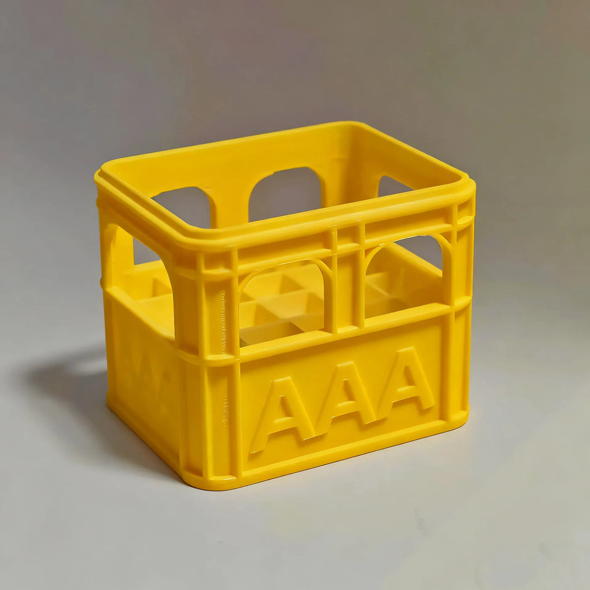 3D Printed Beer Crate Style Stackable Battery Storage Box, AA and AAA Sizes, 18650 21700 9V.