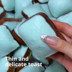 【F】Crunch Toast Slow Rise Squeeze Round Blocks Crunchy Filled Anti Stress Hand Relax Gift Toy