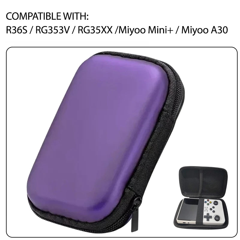 2026 R36S BAG Portable Game Retro Game Console Storage Bag Protective Zipper Carry Bag Eva Hard Handbag For R36S RG353V/ RG35XX