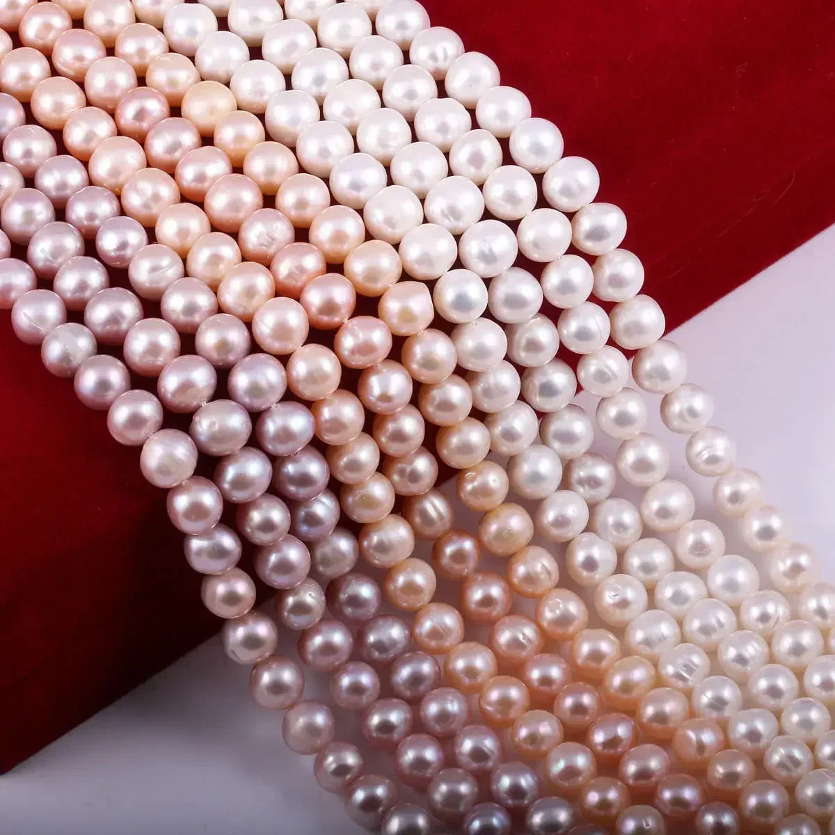 Natural Freshwater Non Nuclear Pearl Isolation Near Round Bead For Jewelry Making DIY Bracelet Necklace Sexy Shopping Accessorie