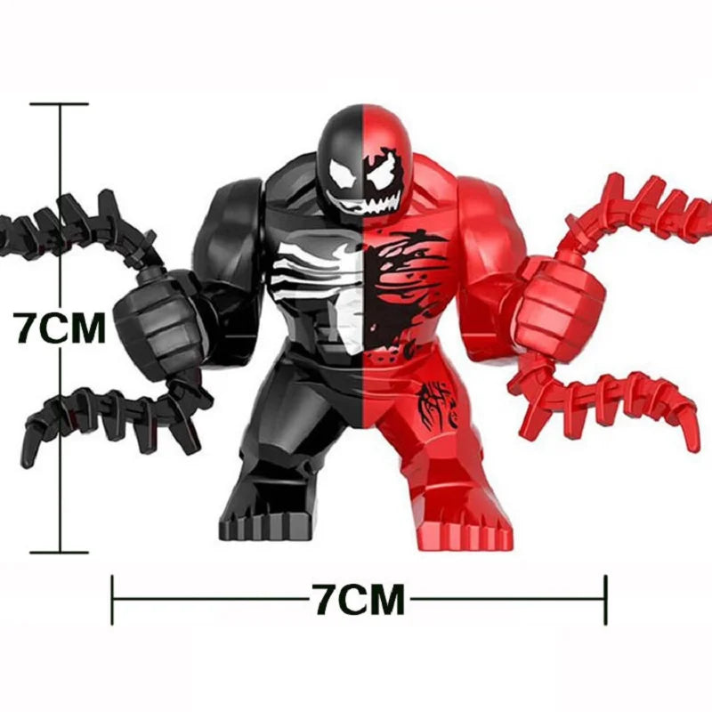 8cm Superhero Building Blocks Avengers Character Venom Model Character Set Building Blocks Toy Boys and Girls Birthday Gifts