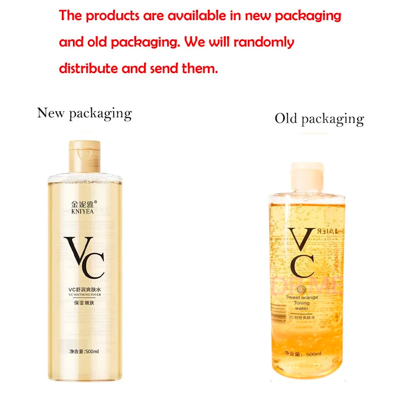 Vitamin C Toner Moisturizing and Refreshing Preventing Dry Skin Changing Hair Glossing Repairing Skin Non Irritating 500ml