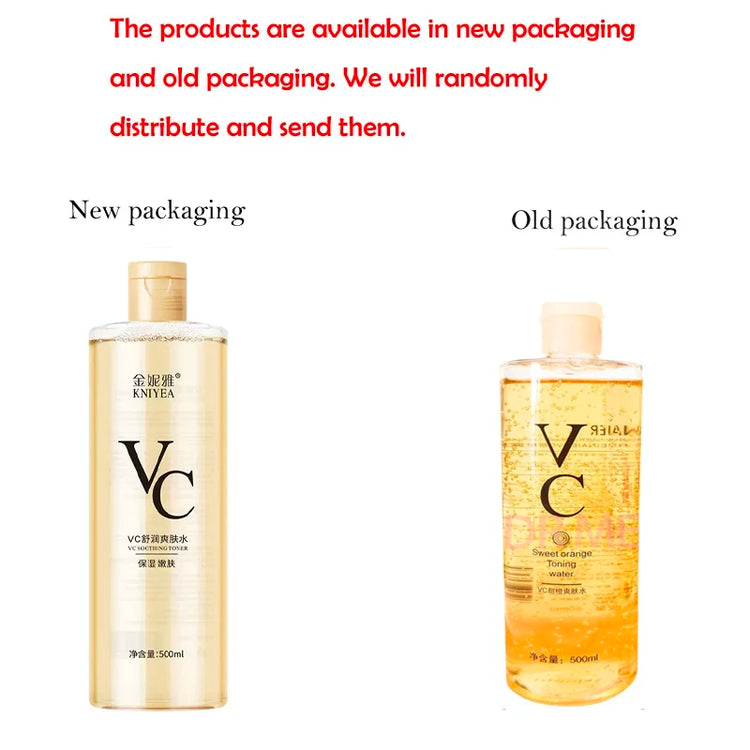Vitamin C Toner Moisturizing and Refreshing Preventing Dry Skin Changing Hair Glossing Repairing Skin Non Irritating 500ml