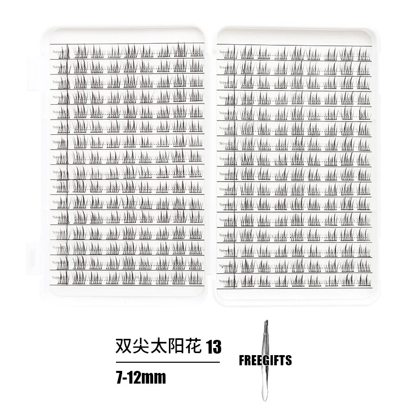 Individual Lashes Eyelash Book Clusters Extensions False Eyelash DIY at Home Cluster Eyelash Extensions Makeup Kit Lashes