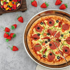 New Round Baking Tray Even Heating Non-stick Oven Tray Aluminum Alloy Pizza Baking Pan