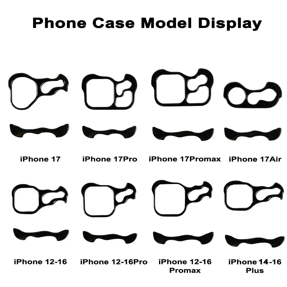 Irregular Metal Bumper Phone Case For iPhone Air 13 14 15 16 17 18 Pro Max Plus Lens Film Protect Bare Aluminum Shockproof Cover