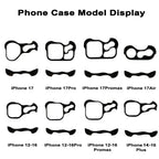 Irregular Metal Bumper Phone Case For iPhone Air 13 14 15 16 17 18 Pro Max Plus Lens Film Protect Bare Aluminum Shockproof Cover
