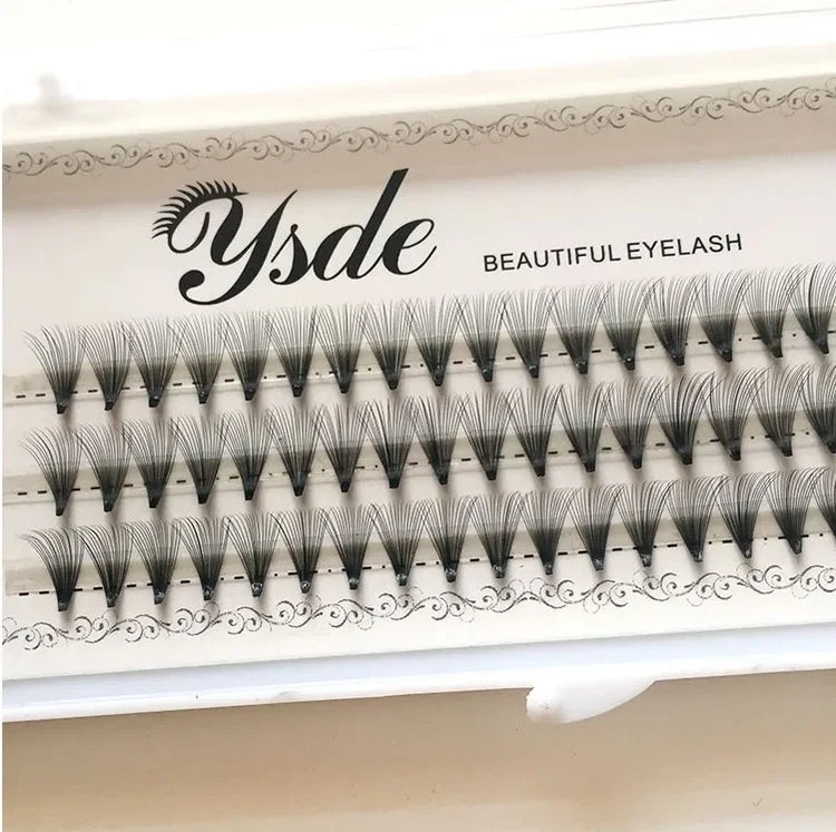 HBZGTLAD 8-18mm 60 Bundles/Set Natural 6/10/20D Black 0.07mm Fiber Lashes False Eyelashes Extension Beauty Tips Big Eye Tools