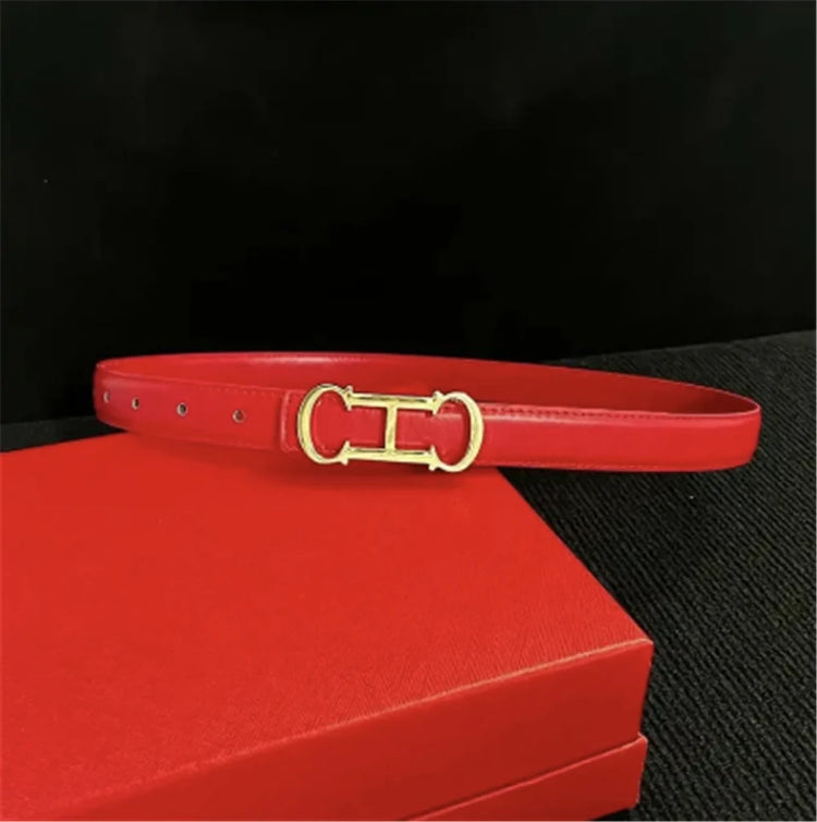 New Thin 2.5cm Women Belt Designer ladies Reversible Leather Belts for women Female Belt for Jeans women dress belts