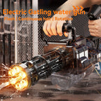 2026 New Rotating Spitfire Gatling Electric Continuous High Pressure Pulse Water Gun with Large Capacity Black Technology Water