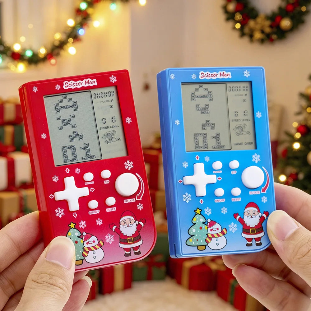 Pocket Handheld Game Console 26 In 1 Classic Tetris Game Machine Portable Mini Electronic Game Toy Xmas Stocking Fillers