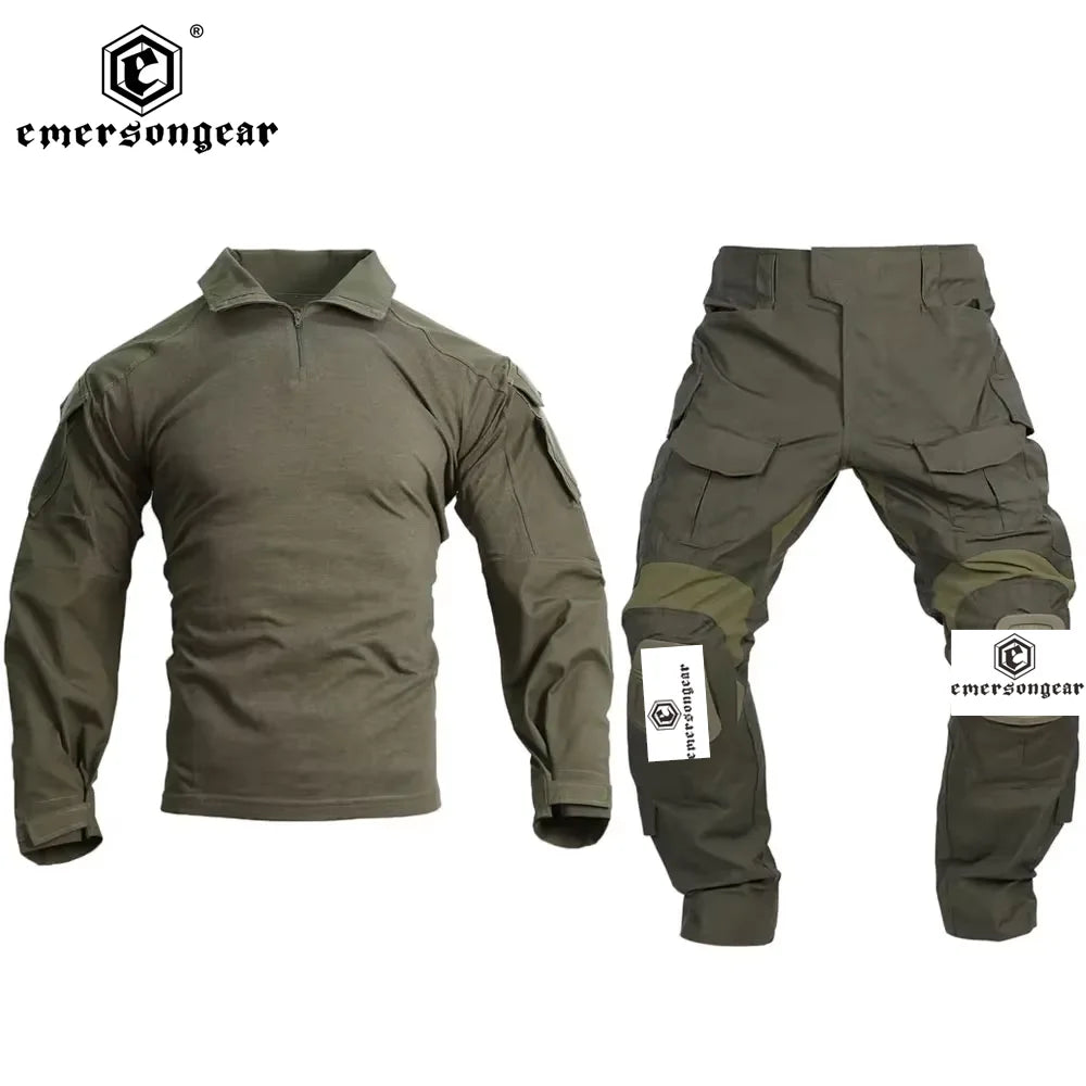 Tactical E3  Uniform Sets NEW Mens Camouflage Suits Outdoor Hunting Shirt Pants Tops Duty Cargo Trouser AOR1