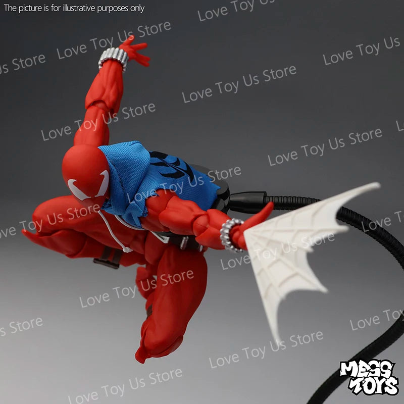 Original Mess Toys Scarlet Hero Scarlet Spiderman Messtoys Spider Man Anime Action Figure Figurine Statue Model Gifts Toys