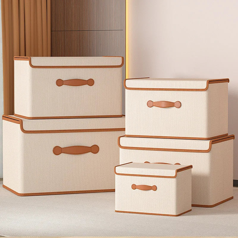 Clothes Storage Box With Lid For Household Use Wardrobe Underwear Storage Box Organizing Boxed Clothes Blankets Storage Basket