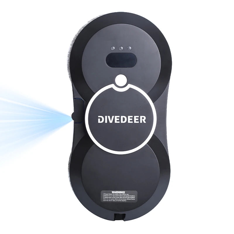 DIVEDEER Home intelligent cleaning robot with automatic water spraying function, anti drop magnetic glass cleaning machine