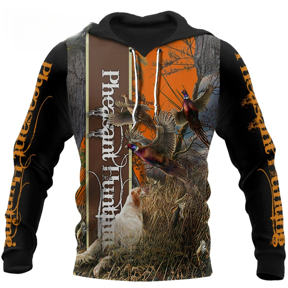 2024 Four Seasons Maple Leaf Camouflage 3D Sports Shirt Men's Fishing Outdoor Camping Hunting Clothing Jacket Men's Hoodie