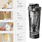 New in Electric Protein Powder Mixing Cup Automatic Shaker Bottle Mixer Shake Bottle Milk Coffee Kettle fro Kitchen Accessories