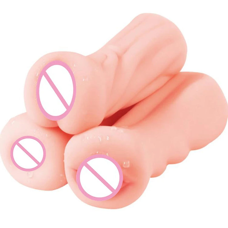 New 4D Realistic Deep Throat Male Masturbators Pocket Pussy Stroker Tight Silicone Mouth Vagina Anal Oral Sex Adult Toys for Men