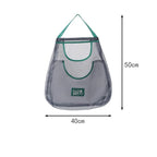 Reusable Hang Mesh Storage Bag With Smooth Edge‑Wrapped Handle Kitchen Fruit Vegetable Net Pouch Onion Garlic Potato Organizer