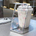 Transparent Flower Phone Case For iPhone 11 Case for iPhone 13 15 14 12 16 Pro Max XR XS X 7 8 SE Aesthetic Floral Cover Funda