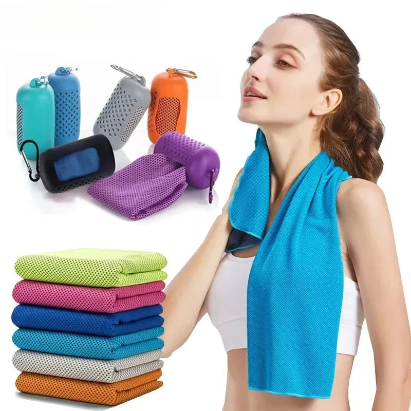 Outdoor Microfiber Sports Cooling Ice Towel Quick Dry Cold Fitness Towel for Camping - Cool Towel