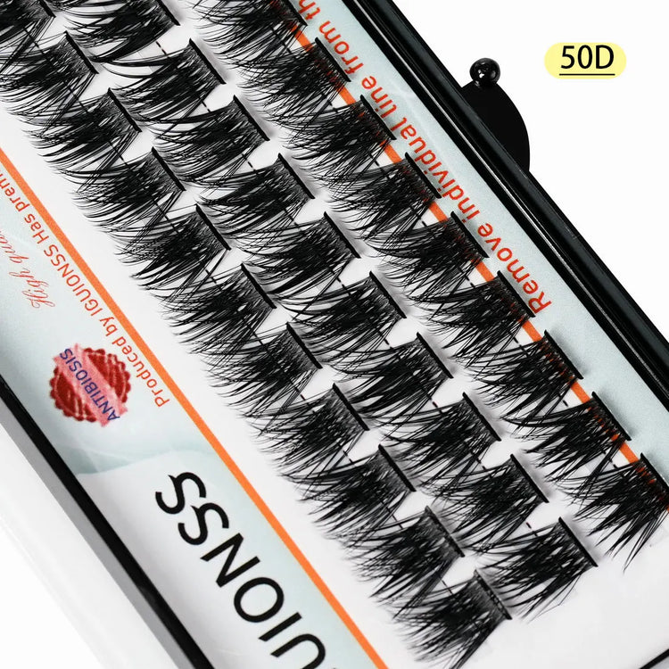 Lash Clusters DIY Individual Eyelash Extensions Natural Wispy Cluster Lashes C D Curl Multi Style At Home IGUIONSS