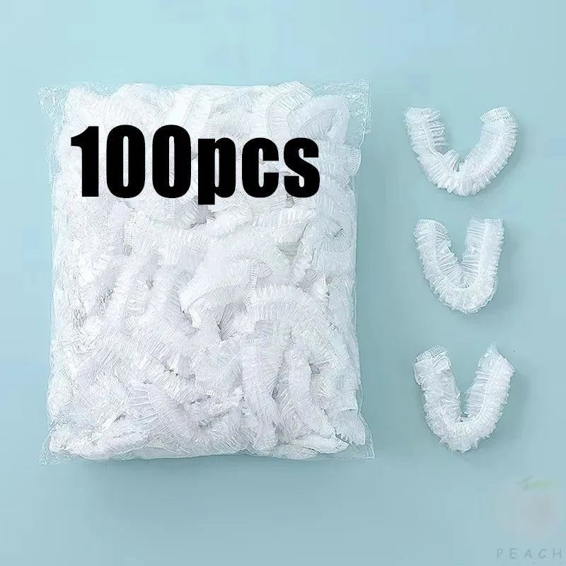100Pcs Reusable Disposable Food Cover Plastic Wrap Durable Elastic Lids For Bowls Covers Kitchen Saver Bag