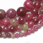 1 Strand 6mm Natural Stone Tourmaline Rose Quartz Aquamarine Amazonite Loose Bead for Jewelry Making DIY Bracelet