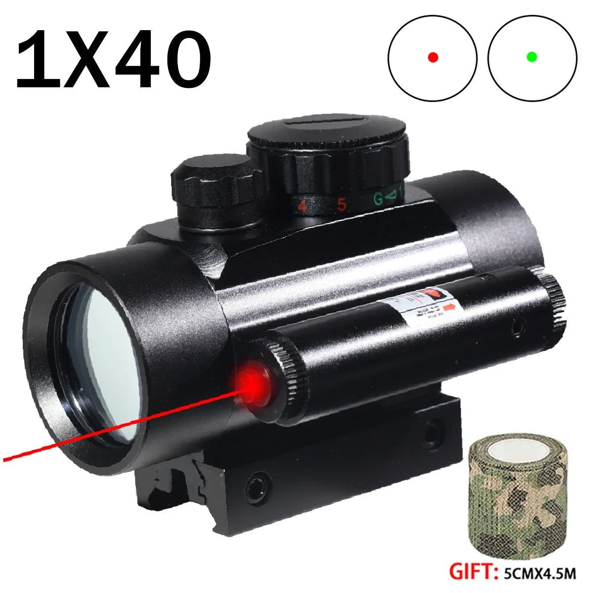 Hot Sales Series HD101AJ HD103 1X40 Red Dot Sight Hunting Optics Sight Holographic Airsoft Sight 4 Reticle Reflex Collimator