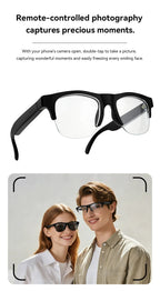 Lenovo 8K 1800MP AI Smart Glasses Hands-Free Calling AI Translation AI Chat Logging Music Playback Men Women Smart Sunglasses