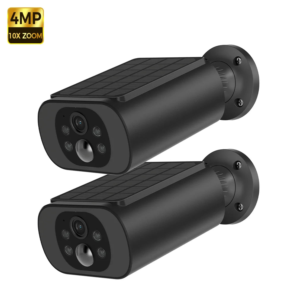2.5K Solar Security Camera Wireless Outdoor WiFi Camera Long Standby,24/7 Recording,Color Vision,AI Detection Surveillance Cam