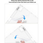 Case For iPad 2025 A16 Air Pro 5 6 7 8 9 10th 11th Generation Clear Acrylic Case 8.3 9.7 10.2 10.5 10.9 11 12.9 13 inch Cover