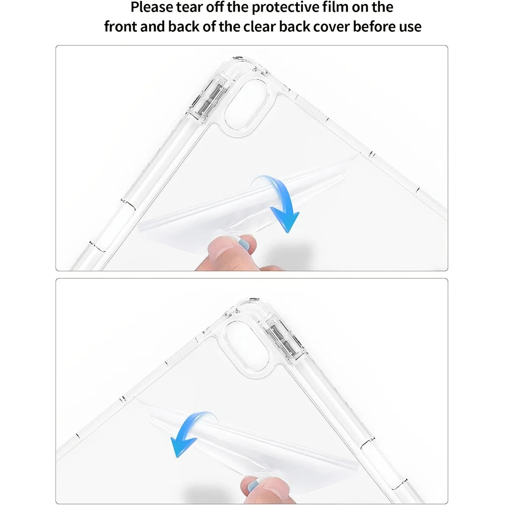 Case For iPad 2025 A16 Air Pro 5 6 7 8 9 10th 11th Generation Clear Acrylic Case 8.3 9.7 10.2 10.5 10.9 11 12.9 13 inch Cover