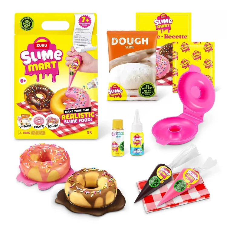 Slime Mart Blind Box Diy Gift Toys Stress Relief Slime Gift Hamburger Pizza Shopping Cart Diy Set Mystery Box