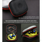Earphone Storage Bag Square Headset Box Indoor Outdoor Travelling Earphones Storaging Case Accessories with Zipper