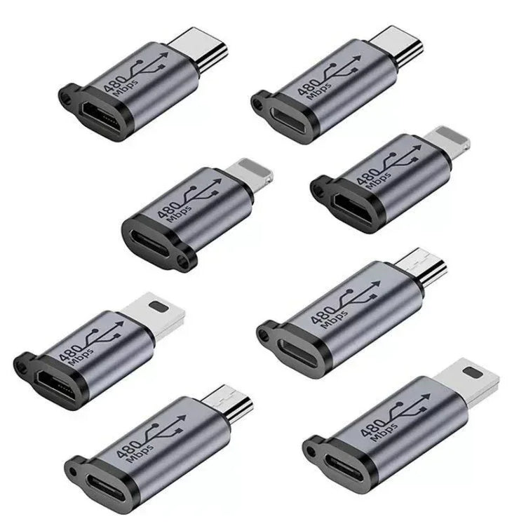 TypeCFemale to Mini USB/Type C/ios Female to Micro USB/Micro USB Female to Type C/Micro USB Female to Mini USB Connector Adapter