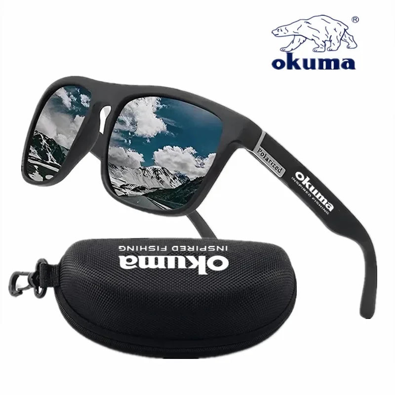 Okuma Polarized Sunglasses UV400 for Men and Women Outdoor Hunting, Fishing, Driving Bicycles, Sunglasses Optional Box