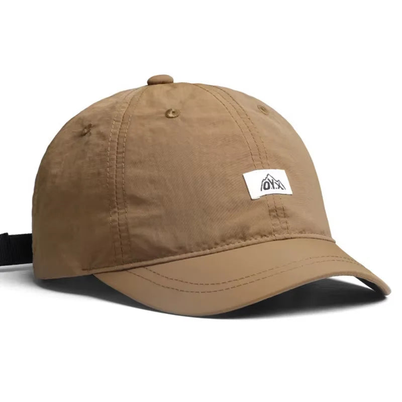 1 new summer quick drying hat, fashionable outdoor sports sun protection breathable mesh hat