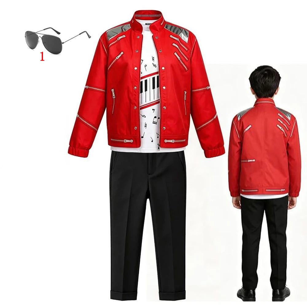 Hip Hop Kids Clothes Halloween Cosplay Birthday Party Dance Performance Children's Costume Pop Star Boys Girls Outfits
