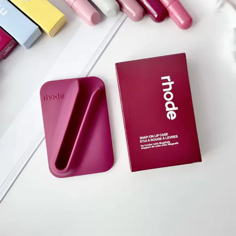 Hot‑Trend Lip Gloss Magnetic Back Design, Silicone Phone Back Holder, Stable Attachment for Simple Convenient Daily Use