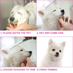 Safe and Precise Professional Pet Grooming Scissors with Round Head - Stainless Steel Dog Hair Shears for Effortless Trimming