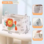 Folding Storage Basket Linen Storage Fabric Wardrobe Office Bedroom Closet Toys Laundry Basket With Handle Storage Organizer New