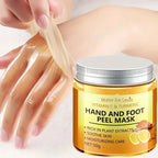 Vitamin C and Turmeric Hand Wax Mask for Hands and Feet, Smoothing Skin, Gently Cleansing Hand Mask, Illuminating Hand Skin