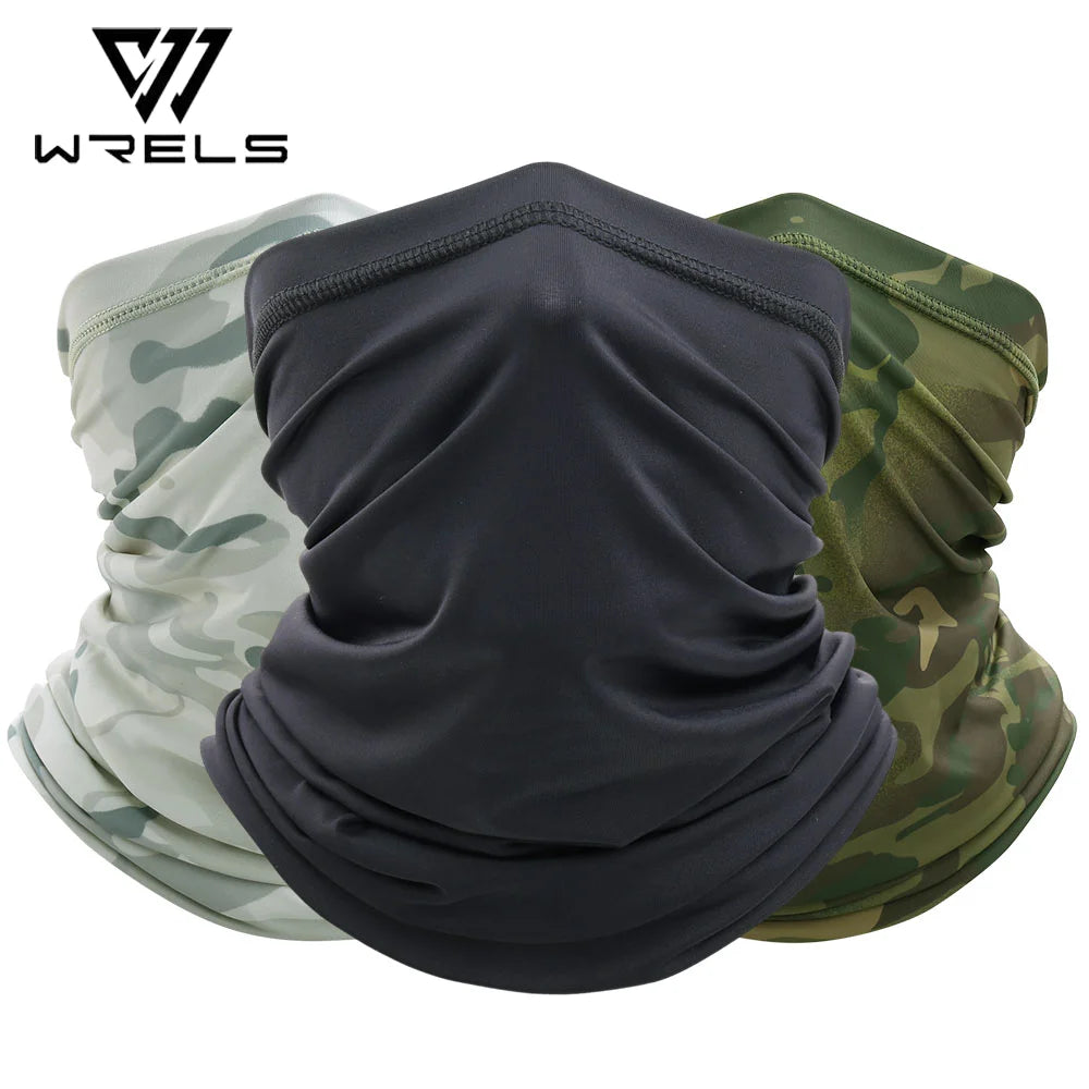 Summer Tactical Bandana Camo Breathable Cycling Hunting Face Mask Running Hiking Skiing Sports Neck Gaiter Scarf Bicycle Men