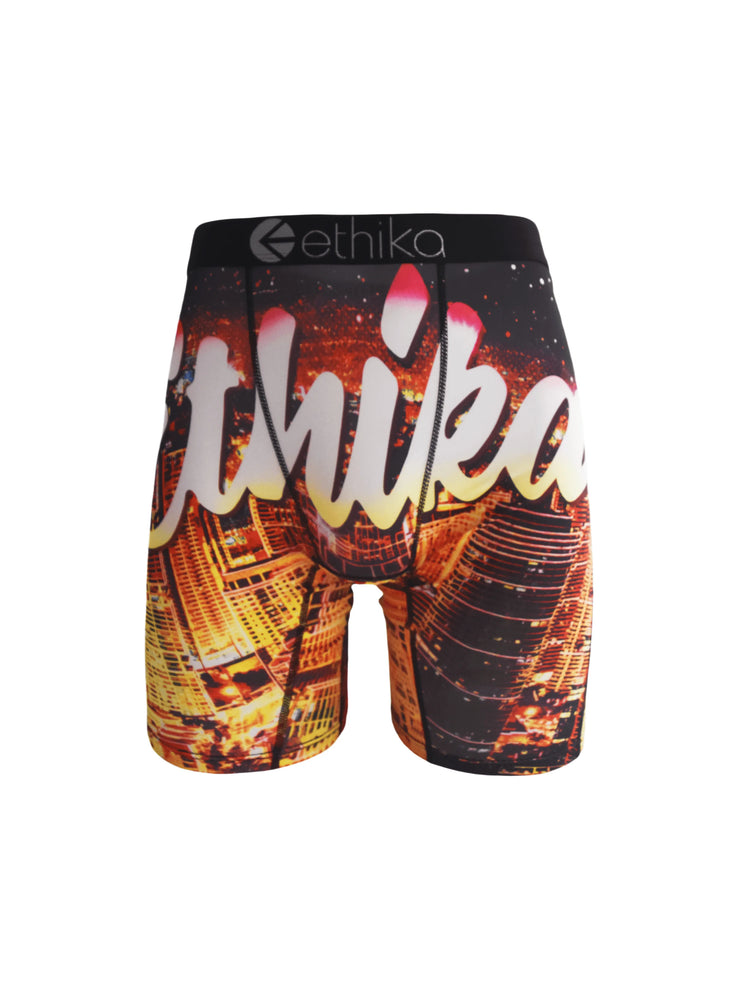 ETHIKA 1Pcs Men Underwear Boxers Breathable Mesh Crotch Man Underpants Plus Size L-3XL Mens Panties Printed Men's Boxers Briefs