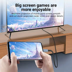 4K HD Video Conversion Cable 2 Meters Type-C to HDTV Braided Screen Projection Cable for TV Computer