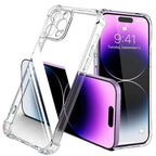 Shockproof Silicone Clear Phone Case for iPhone 13 11 14 Pro Max 12 Mini Lens Protection Back Case for IPhone 15 16 PRO XS MAX X