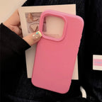 Dopamine-Inspired Silicone Solid Color Simple Fashion Phone Case for iPhone 18 17 Pro 16 Plus 16 18 Pro Max 15 14 13 12 11 Cover