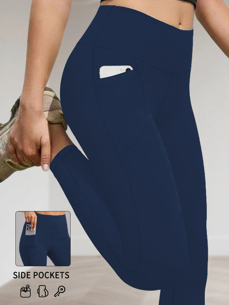 Women's Super Soft Leggings with Pockets, High Waisted Tummy Control for Yoga Workout and Casual Lounge Wear Comfort