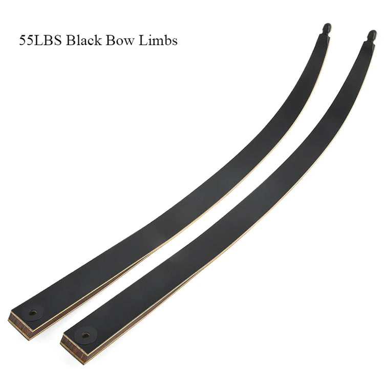 BLACK HUNTER 60'' Recurve Bow 25-60lbs Right/Left Hand Bow Tech Wood Traditional Bow Wooden Split Archery Bow For Hunting